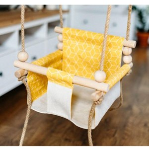 Baavi balançoire jaune moutarde