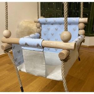 Baavi balançoire souris bleue