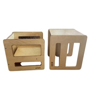Fauteuil en bois 2 en 1 pour enfant
