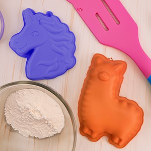 Lot de 6 minis moules dinos happy cake