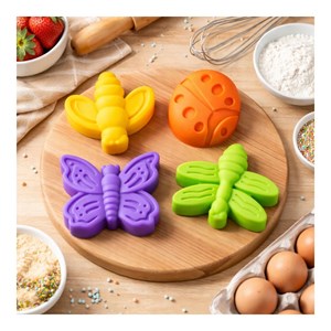 Lot de 4 mini moules en silicone