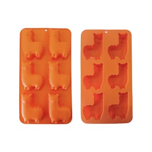 6 mini moules en forme lama, happy cake