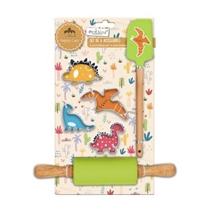 6 accessoires forme dinosaure happy cake