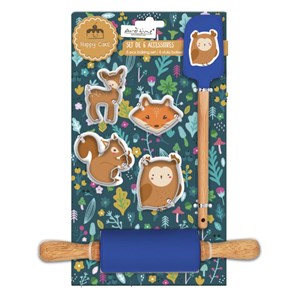 6 accessoires forme hibou happy cake