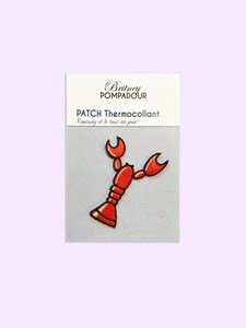 Homard, patch thermocollant brodé