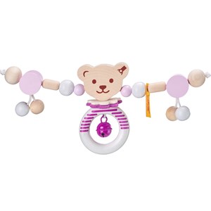 Chaîne pour poussette ours steiff rose