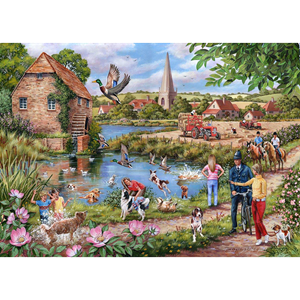 Pagaie pour chien 1000pc puzzle