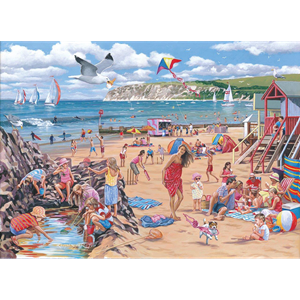 Pause à la plage big 500pc puzzle