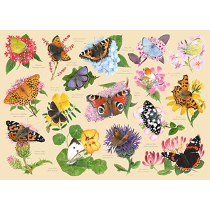 Papillons de jardin 1000pc puzzle