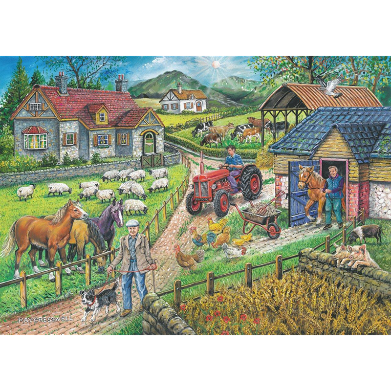 Ferme d'orge tondue big 250pc puzzle