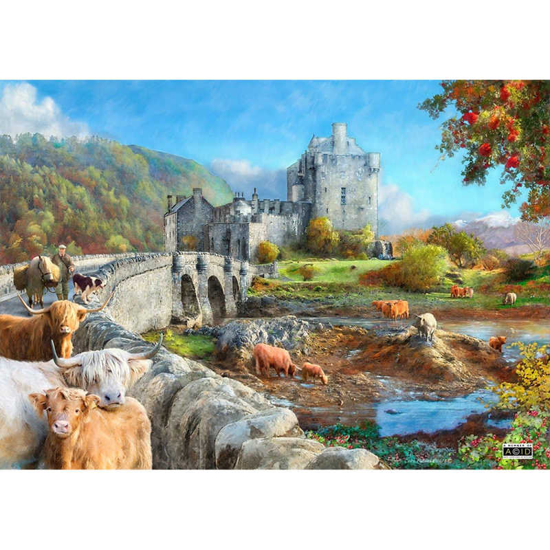 The House of Puzzles - Matin des highlands 1000pc puzzle