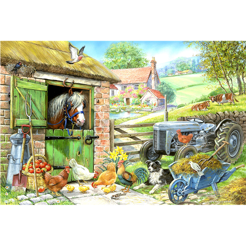 En bas dans la ferme big 250pc puzzle
