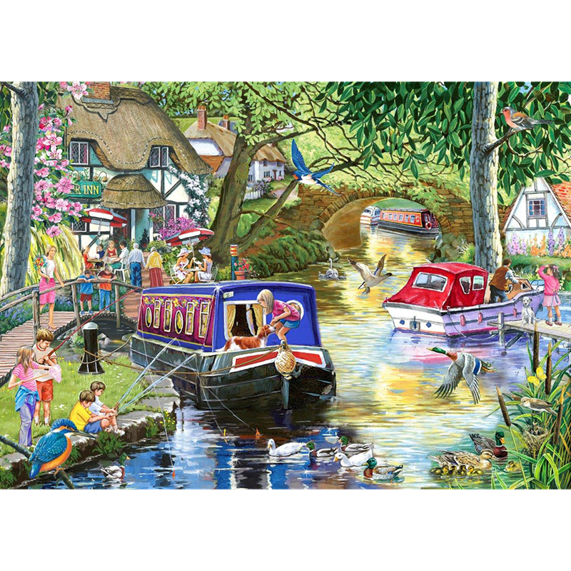 The House of Puzzles - L'été sur la rivière 1000pc puzzle