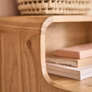 Coiffeuse en mindi massif 90 cm