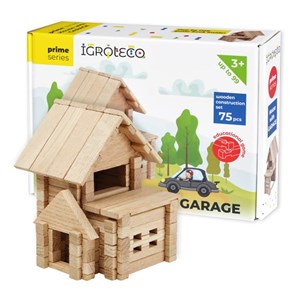 Maison avec garage 75 pièces en bois