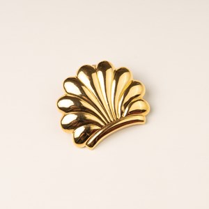 Barrette coquillage doré - pince cheveux