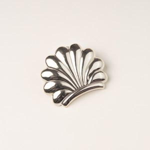 Barrette coquillage argent pince cheveux