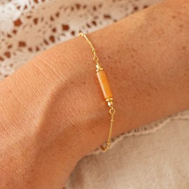 Bracelet doré talisman - aventurine