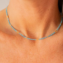 Collier ras de cou apatite - optimisme