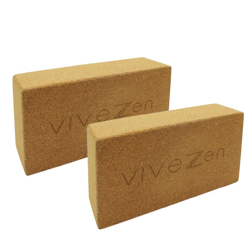 Vivezen - 2 briques de yoga 22,5x12x7,4 cm -