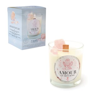 Kit diy bougie diy quartz rose amour