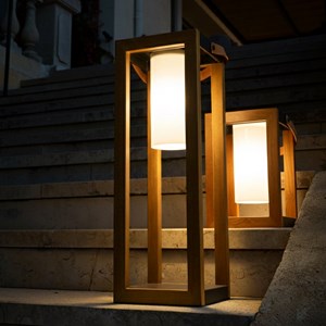 Lanterne solaire bois seraphina