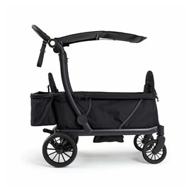 Chariot waggon noir compact