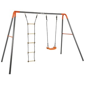 Portique balancoire echelle d'escalade