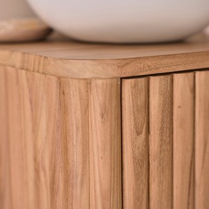 Lave main suspendu en teck massif 40 cm