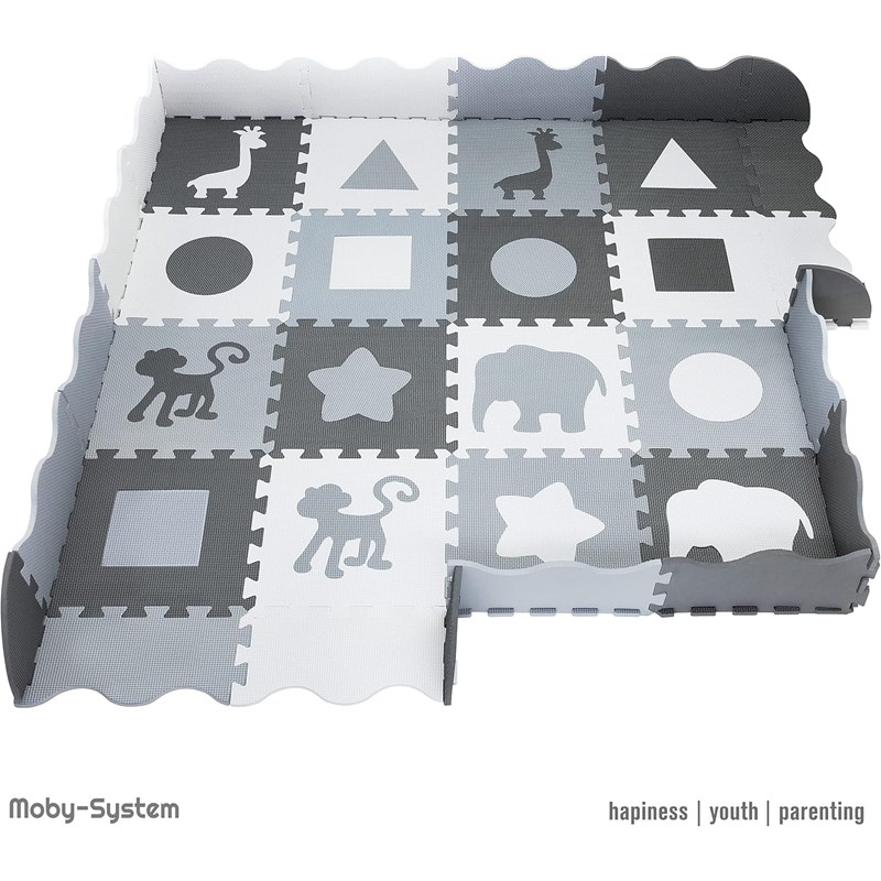 Moby System - Tapis d'eveil bébé, tapis puzzle mousse