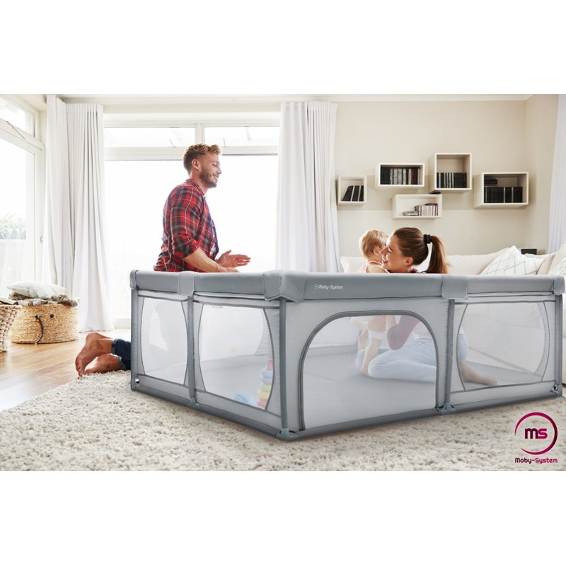 Moby System - Parc bébé pliable 200*180*68, pliable