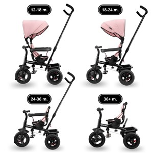 Tricycle évolutif bébé siège réversible
