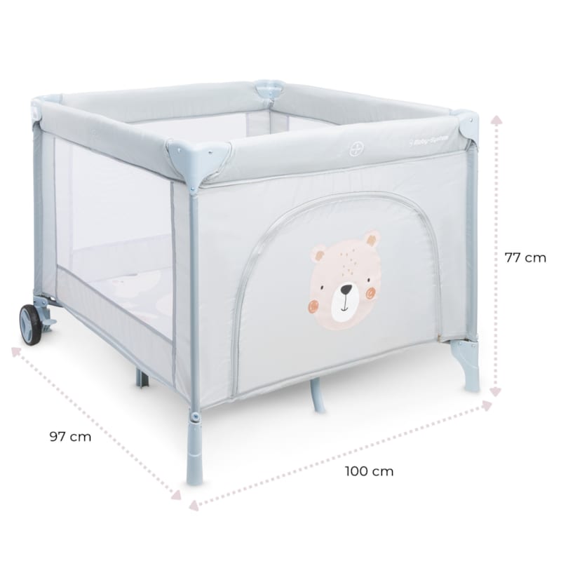 Lit parapluie bébé pliable + matelas (Moby System) - Image 3