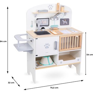 Jouet hôpital vétérinaire enfant en bois