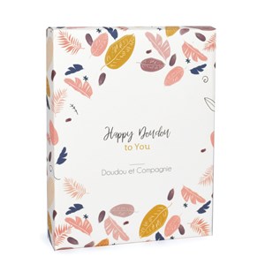 Happy boho mini doudou lapin rose 17 cm