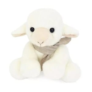 Petite peluche agneau foulard 14 cm