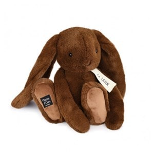 Peluche le lapin 32cm cafe