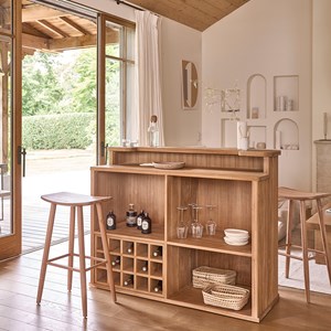 Bar en teck massif 140 cm