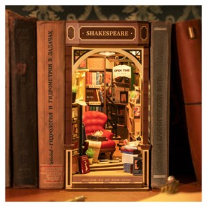 Serre livre en bois bookstore