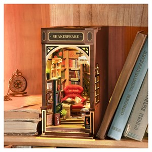 Serre livre en bois bookstore