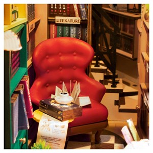 Serre livre en bois bookstore