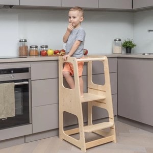 Tour d'apprentissage premium montessori Bois