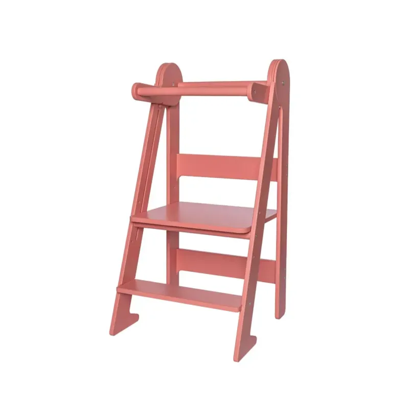 Tour d'apprentissage pliable premium montessori rose