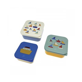 Set de 3 lunch box les bateaux