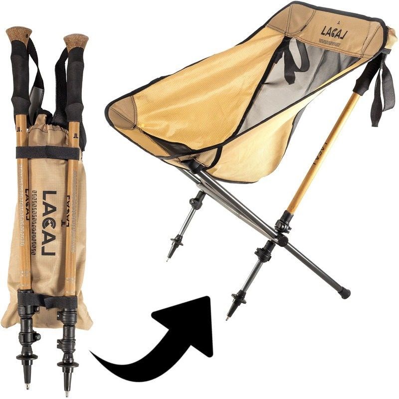 Chaise pliable et bâtons lacal stick chair