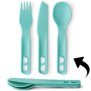 Kit de couverts sea to summit passage cutlery set bleu