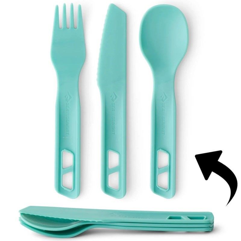 Kit de couverts sea to summit passage cutlery set bleu