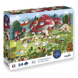 Puzzle 54 pieces le village des souris