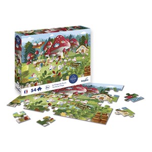 Puzzle 54 pieces le village des souris