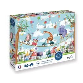 Puzzle 36 pieces animaux acrobates